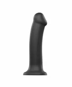 Strap On Me Silicone Dual Density Bendable Dildo XLarge - Black