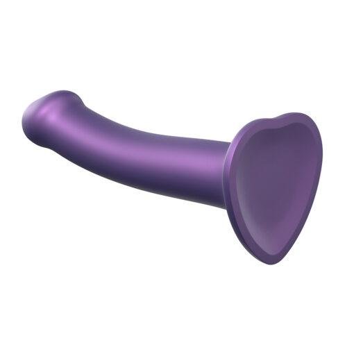 Strap On Me Mono Density Metalic Shine Dildo Medium - Purple - Image 2