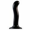 Strap On Me Prostate and G Spot Curved Dildo Large - Black