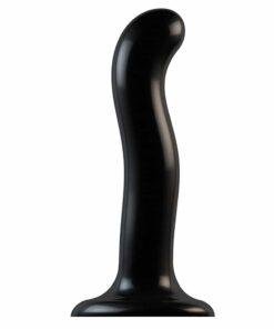 Strap On Me Prostate and G Spot Curved Dildo Large - Black