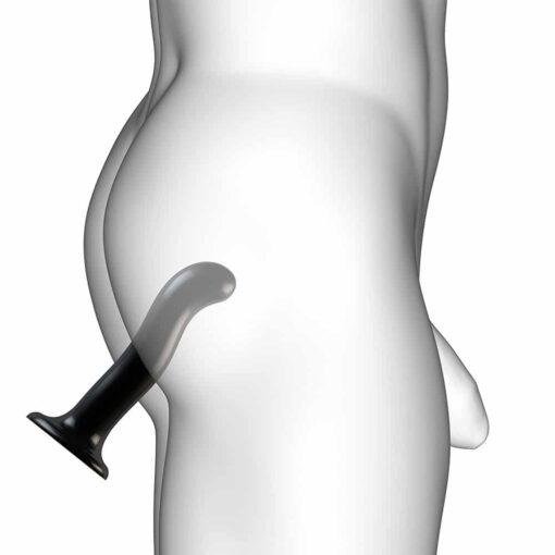 Strap On Me Prostate and G Spot Curved Dildo Large - Black - Image 3