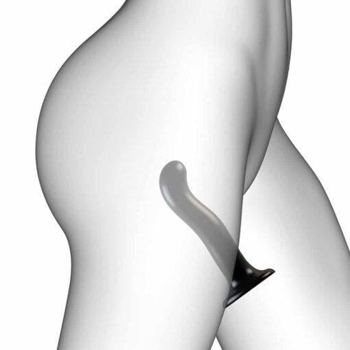 Strap On Me Prostate and G Spot Curved Dildo Large - Black - Image 4