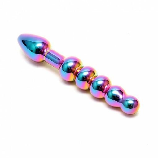 Sensual Multi Coloured Glass Laila Anal Probe - Image 2