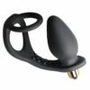 Rocks Off 7 Speed ROZen Cockring & Anal Plug Black