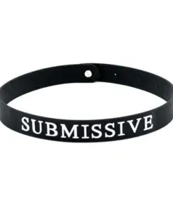 Black Silicone Submissive Collar