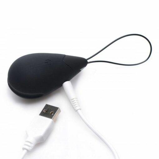 10X Silicone Vibrating Egg Black - Image 2