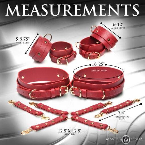 Master Series Thigh, Wrist, Ankle Hog Tie Restraints - Image 3