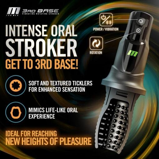 3RD Base Vibrating Rotating Masturbator - Image 4