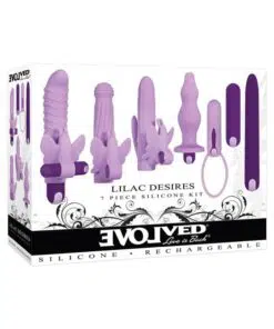 Lilac Desires Silicone Rechargeable Butterfly Kit