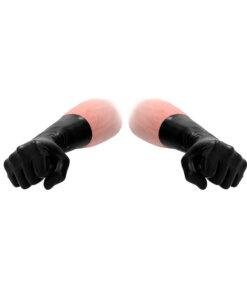 Fist It Black Latex Short Gloves