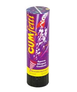 Cumfetti Sperm Shaped Confetti Party Popper