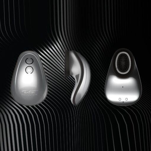 Twitch Silver Hands Free Suction And Vibration Toy - Image 3