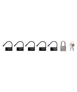Man Cage Black Spare Locks x5