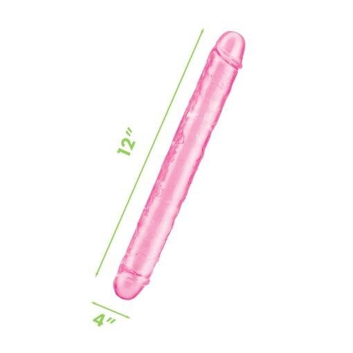 Me You Us Ultra Double Dildo 12 Inches - Pink - Image 2