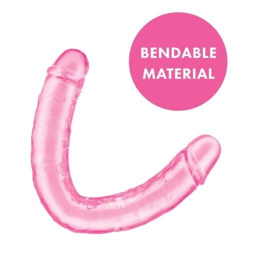 Me You Us Ultra Double Dildo 12 Inches - Pink - Image 4