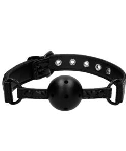 Ouch Breathable Luxury Black Ball Gag