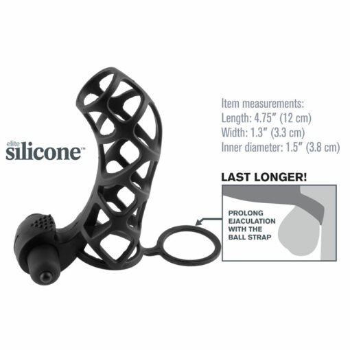 Fantasy X-tensions Silicone Extreme Power Vibrating Cock Cage - Image 2