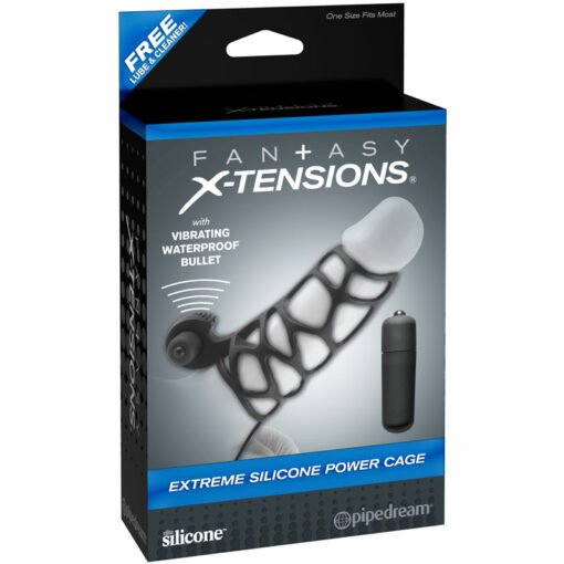 Fantasy X-tensions Silicone Extreme Power Vibrating Cock Cage - Image 3