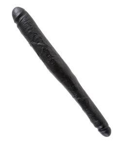 King Cock 16 Inch Tapered Double Dildo - Black