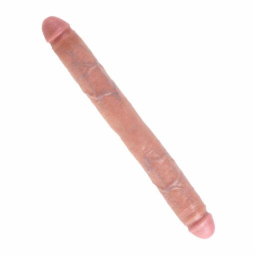 King Cock 16 Inch Thick Double Dildo - Flesh