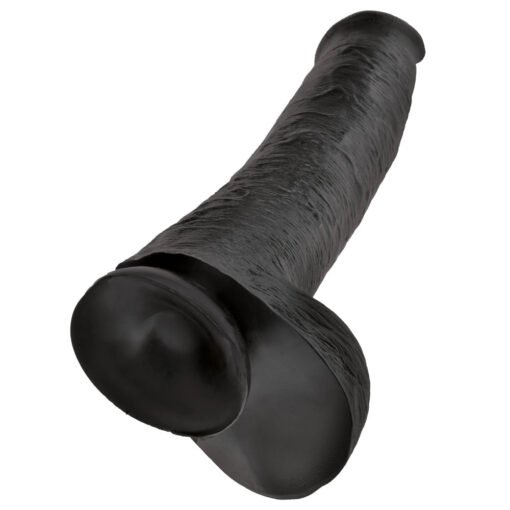 King Cock 15 Inch Cock with Balls Black - Image 3