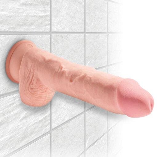 King Cock Plus 10 Inch Triple Density Fat Cock With Balls - Image 4