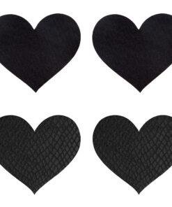 Peekaboo Pasties Black Hearts