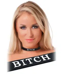 Black Silicone Bitch Collar