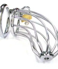 Rouge Stainless Steel Chasity Cock Cage With Padlock