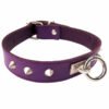 Rouge Garments Purple Studded O-Ring Studded Collar