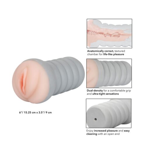 Gripper Ribbed Tight Pussy Flesh Masturbator - Image 4