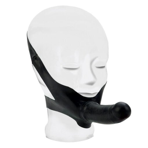 The Accommodator Face Strap On Dildo - Black