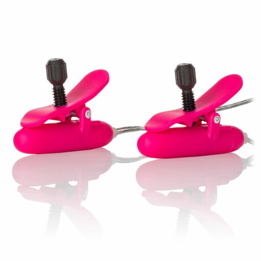 Heated Vibrating Nipple Teasers Pink - Image 2