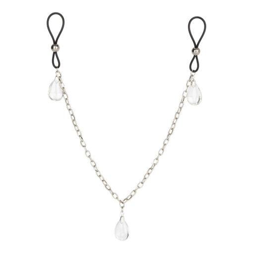 Nipple Play Non-Piercing Nipple Chain Jewellery - Crystal