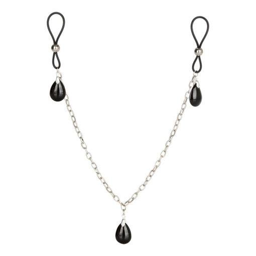Nipple Play Non-Piercing Nipple Chain Jewellery - Onyx