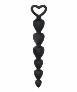 Black Silicone Anal Beads