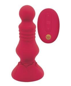 Secret Kisses Remote Floret Vibrating Butt Plug