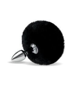 Furry Tales Black Bunny Tail Butt Plug