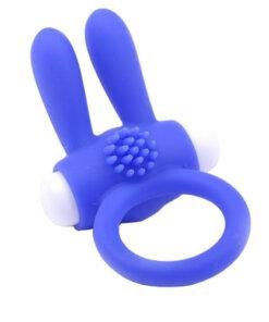 Cockring With Rabbit Ears - Blue