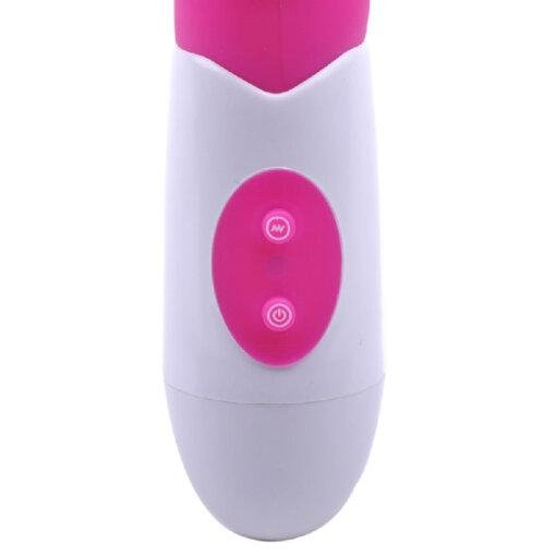 Silicone Dual Motors G-Spot Vibrator - Pink - Image 3