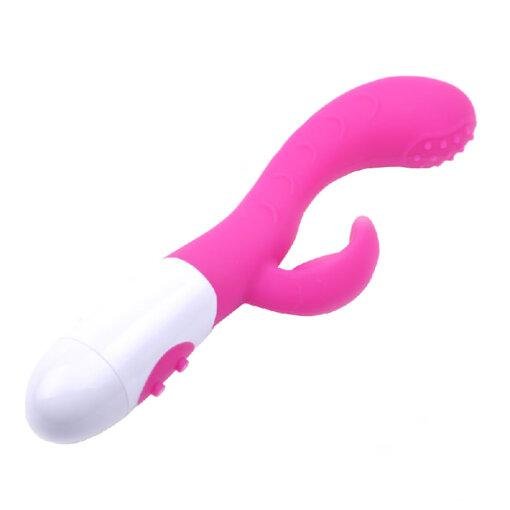 Silicone Dual Motors G-Spot Vibrator - Pink - Image 4