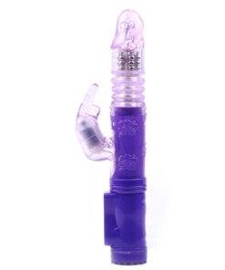 Rabbit Vibrator With Thrusting Motion Purple
