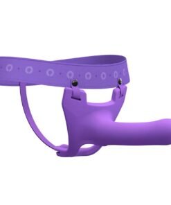 Zoro Silicone Strap on System With Waistbands Purple 5.5 Inch