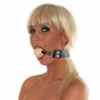 Leather gag with wooden ball