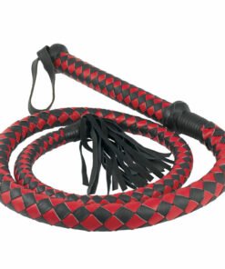 Red and Black Long Arabian Whip