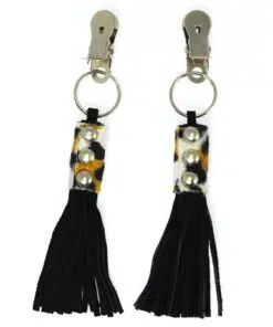 Nipple Clamps with Animal Print