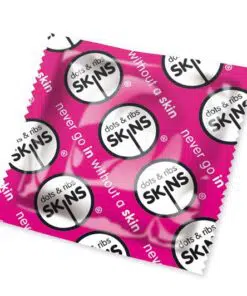 Skins Dots and Ribs Condoms x50 - Pink